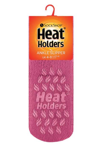 Ladies Original Ankle Slipper Socks - Muted Pink - Image 3