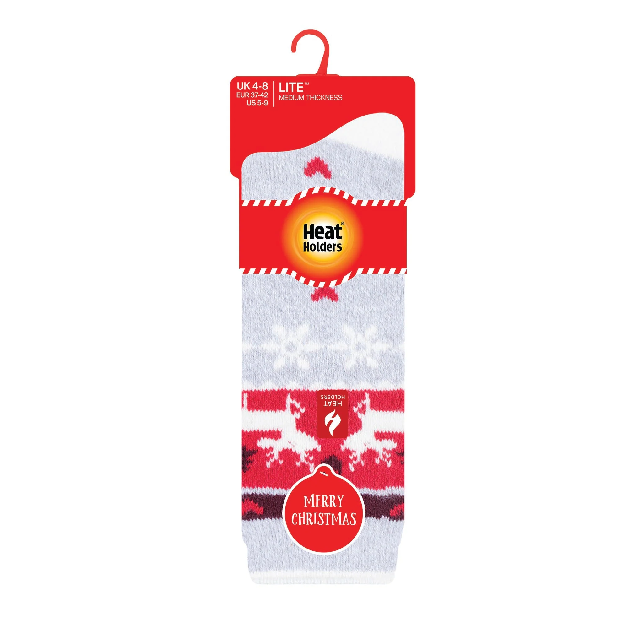 Ladies Lite Christmas Socks - Reindeer - Image 3