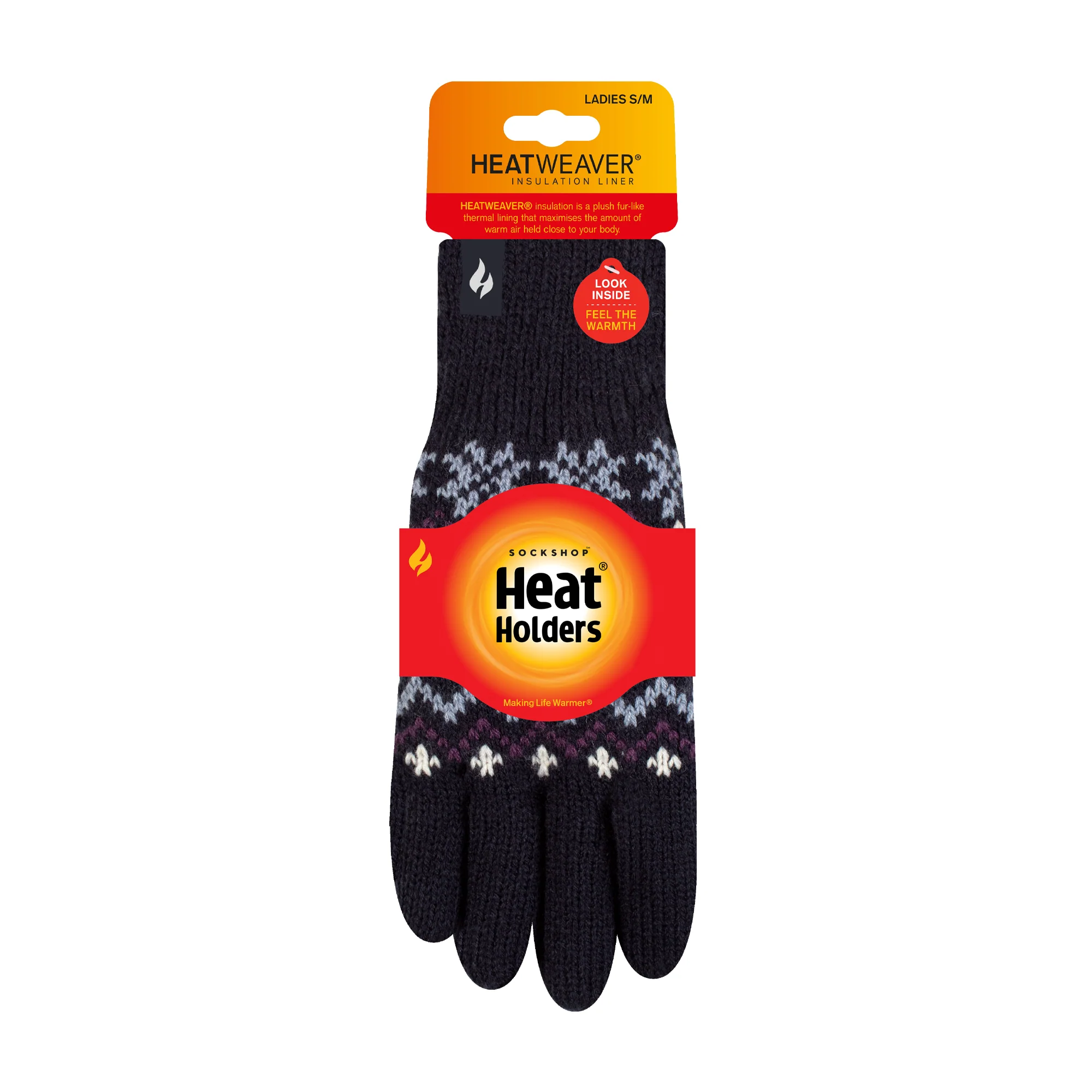 Ladies Avens Thermal Gloves - Navy - Image 3