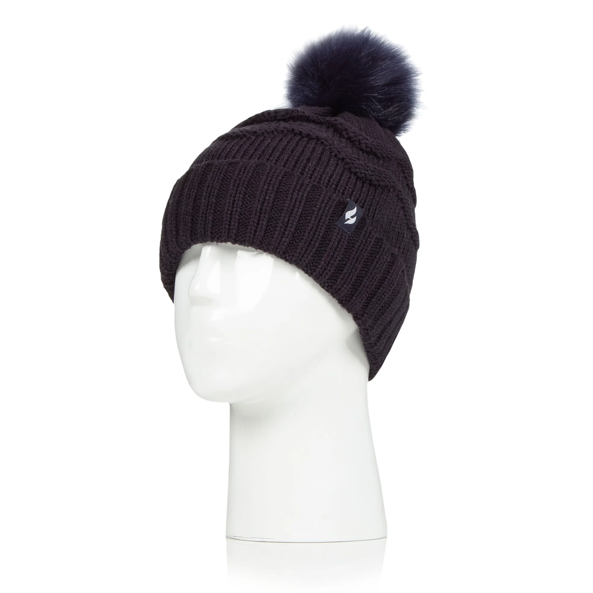 Ladies Cotswold Pom Pom Hat - Navy - Image 2