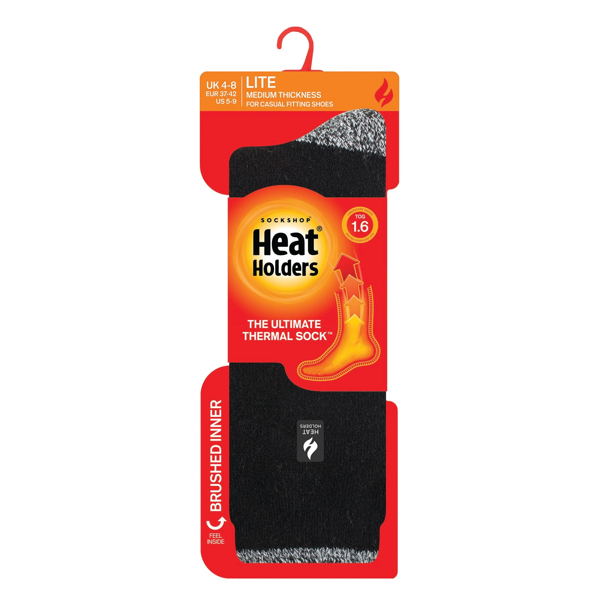 Ladies Lite Tenerife Heel & Toe Socks - Black & White - Image 3
