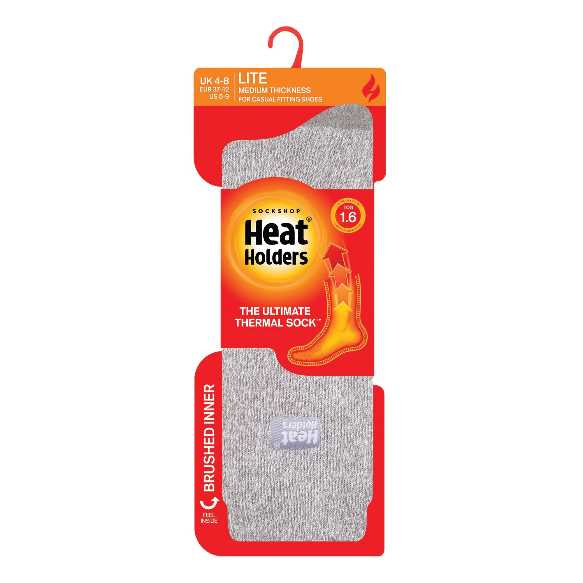 Ladies Lite Viola Socks - Silver & Cream - Image 3