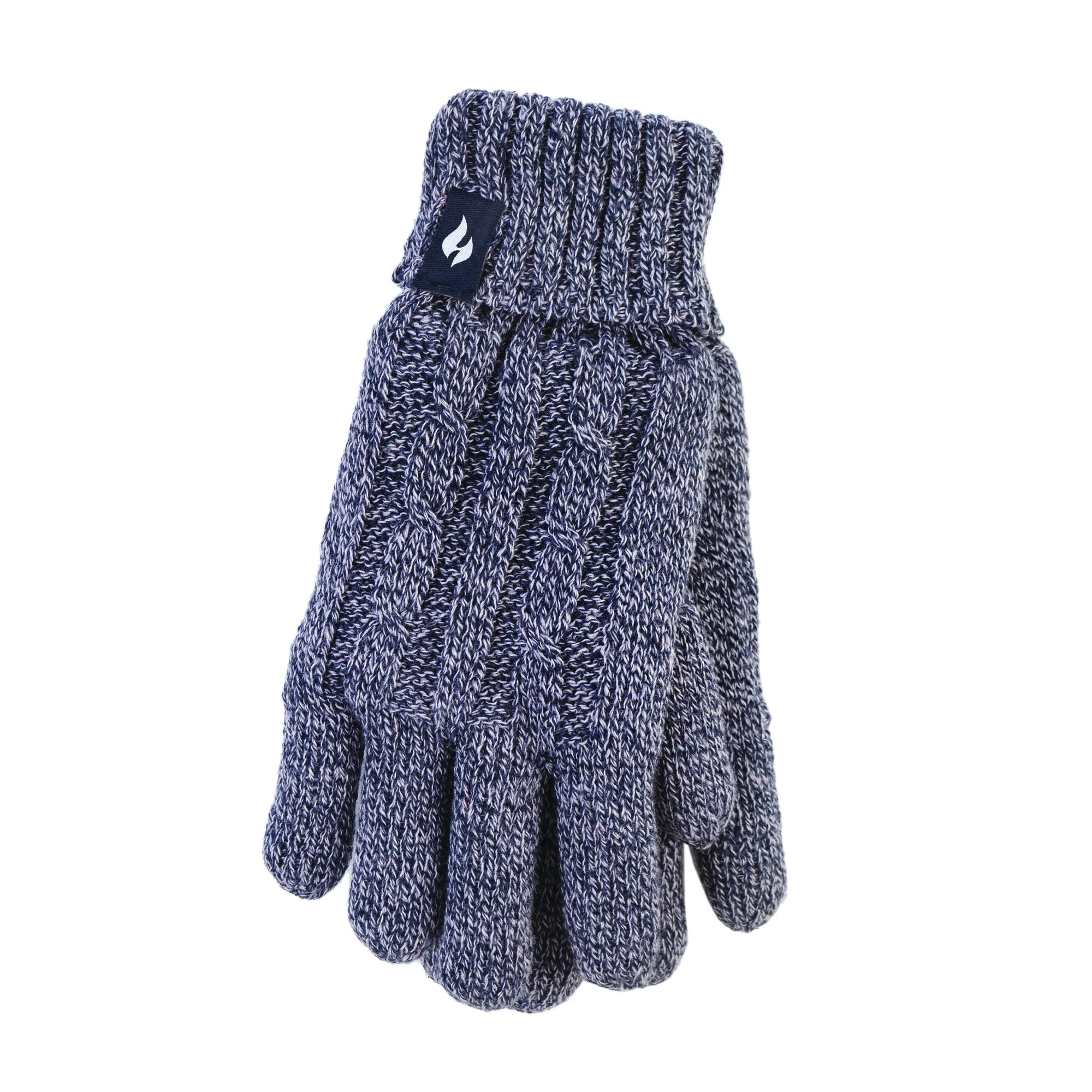 Ladies Original Thermal Gloves - Navy Twist - Image 2