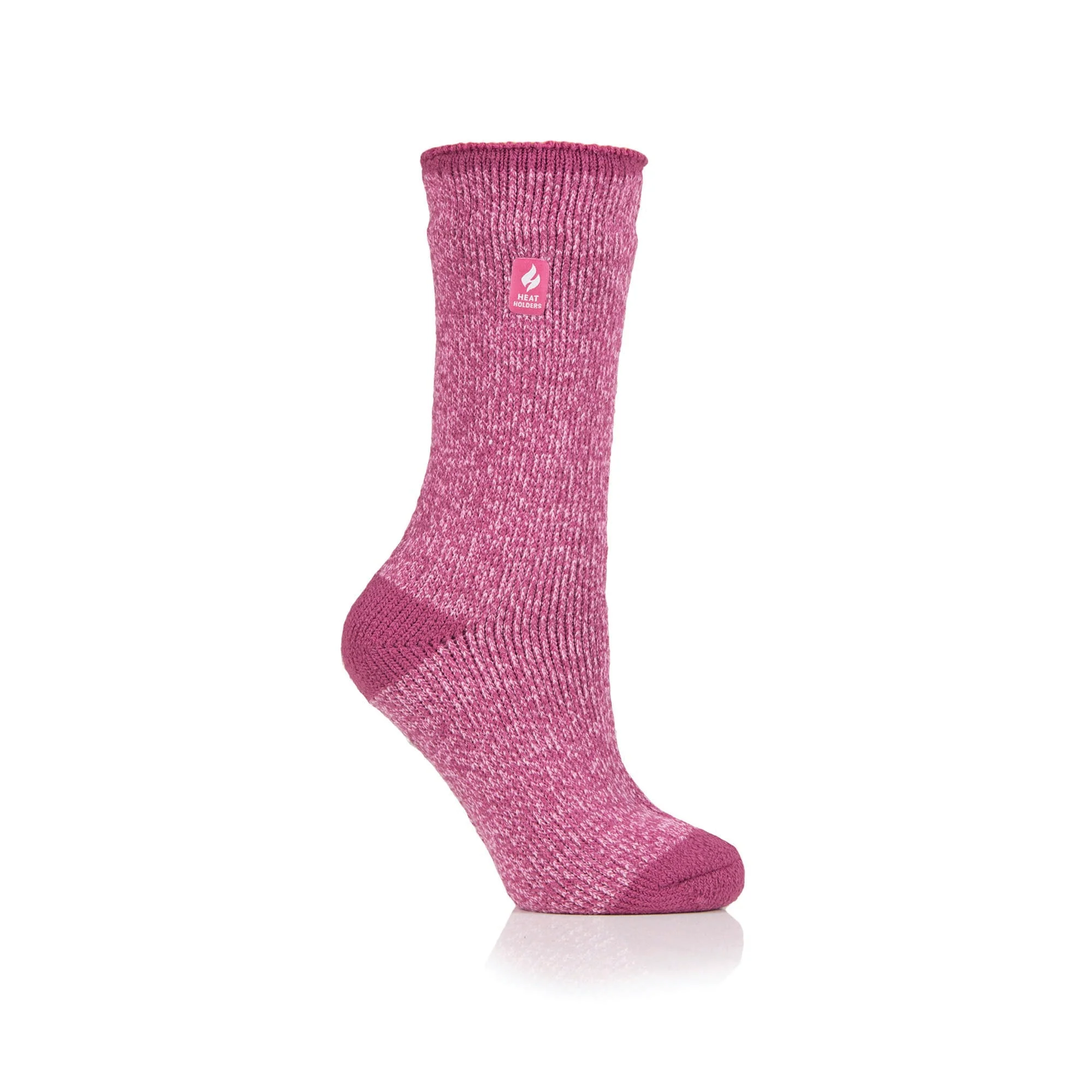 Ladies Original Lisbon Heel & Toe Socks - Muted Pink - Image 2