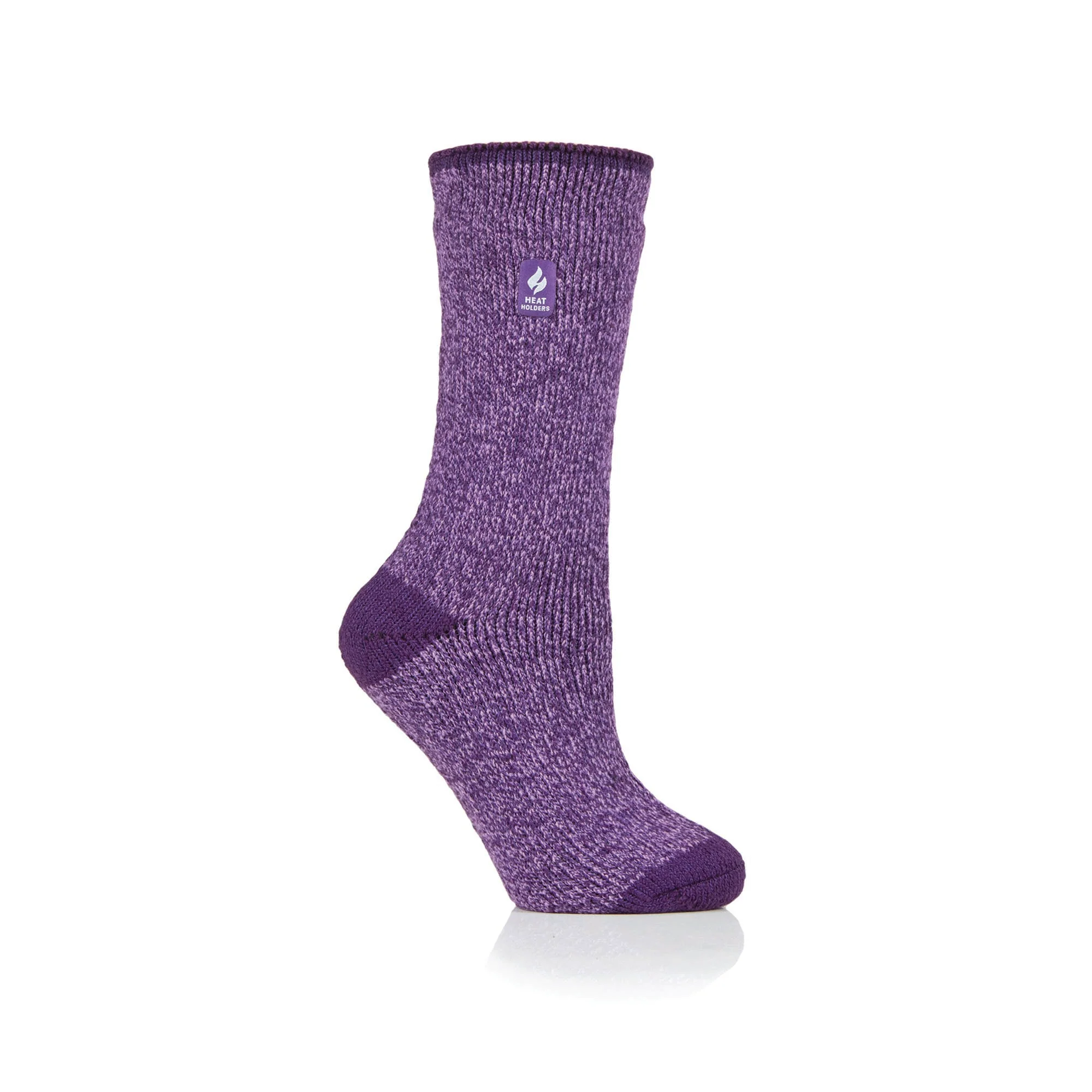 Ladies Original Lisbon Heel & Toe Socks - Purple - Image 2