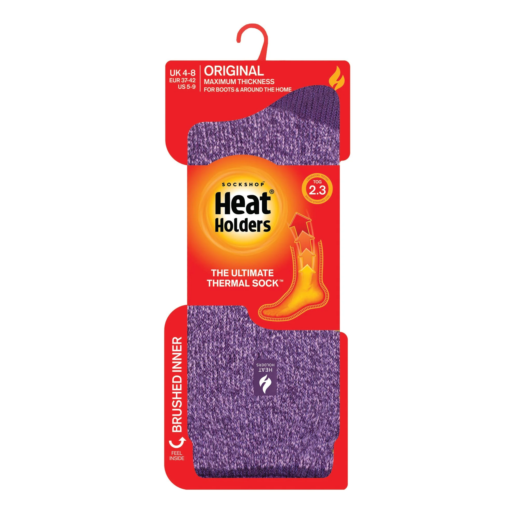 Ladies Original Lisbon Heel & Toe Socks - Purple - Image 3