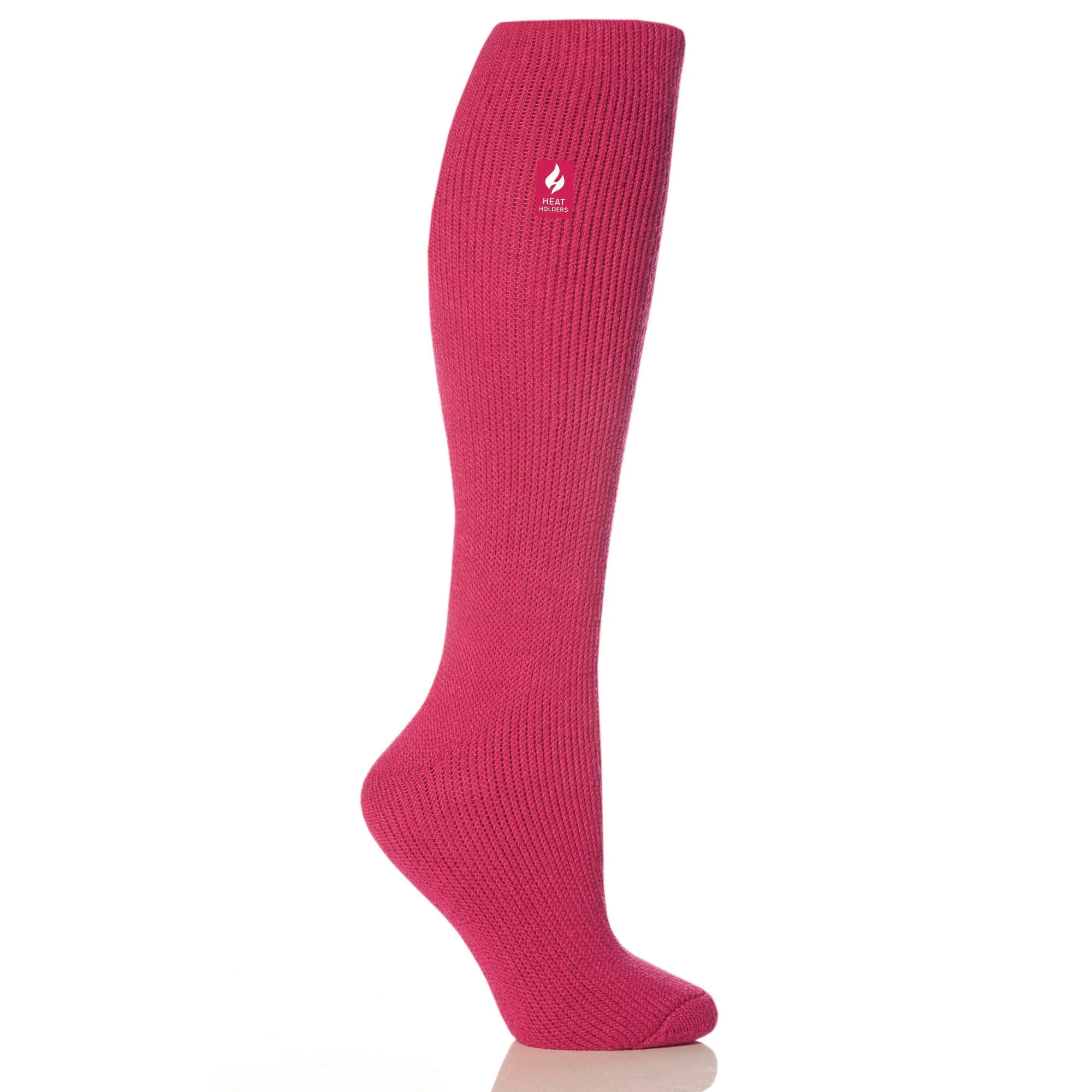 Ladies Original Long Leg Socks - Raspberry - Image 2