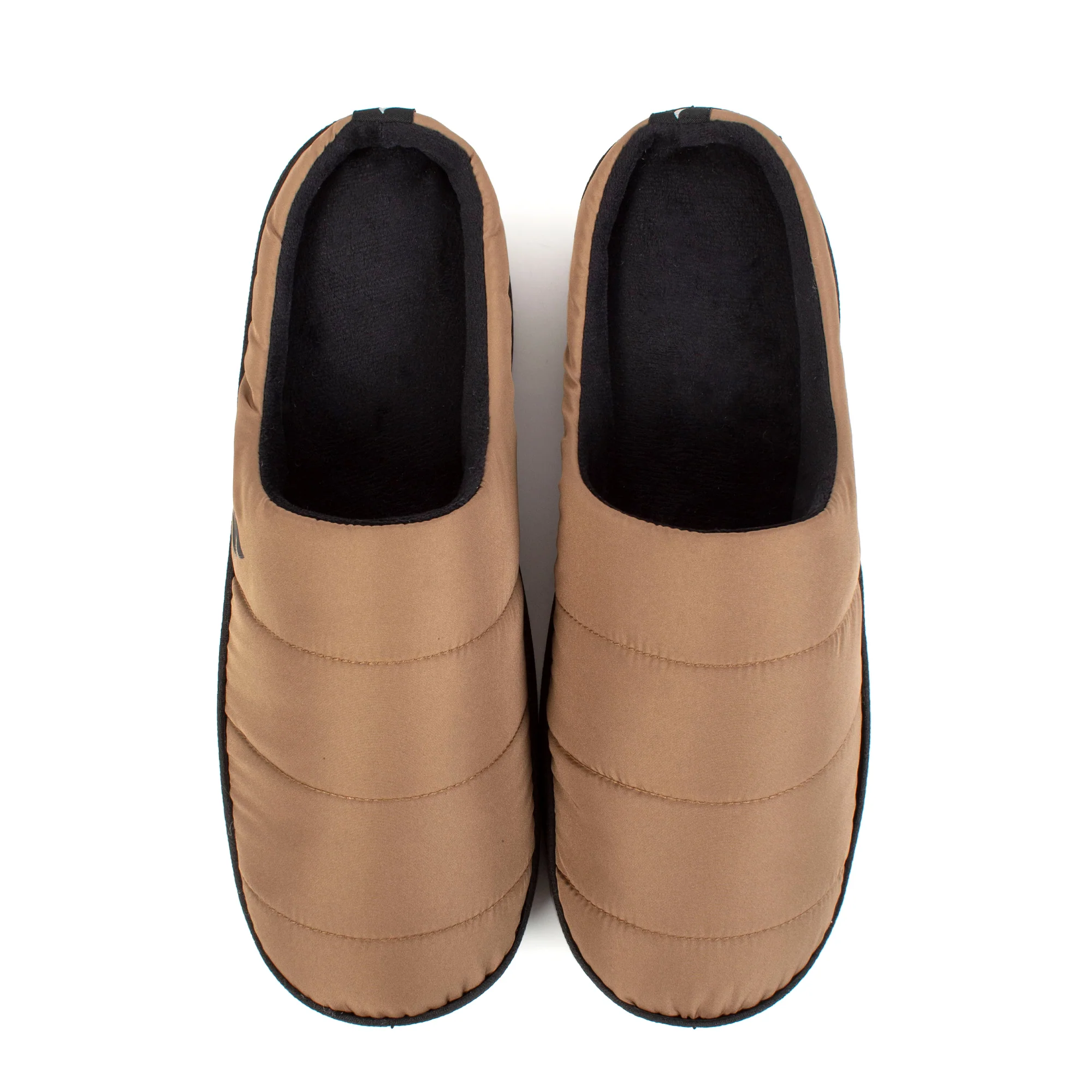 Ladies Henrietta Slip On Thermal Slippers - Khaki - Image 2