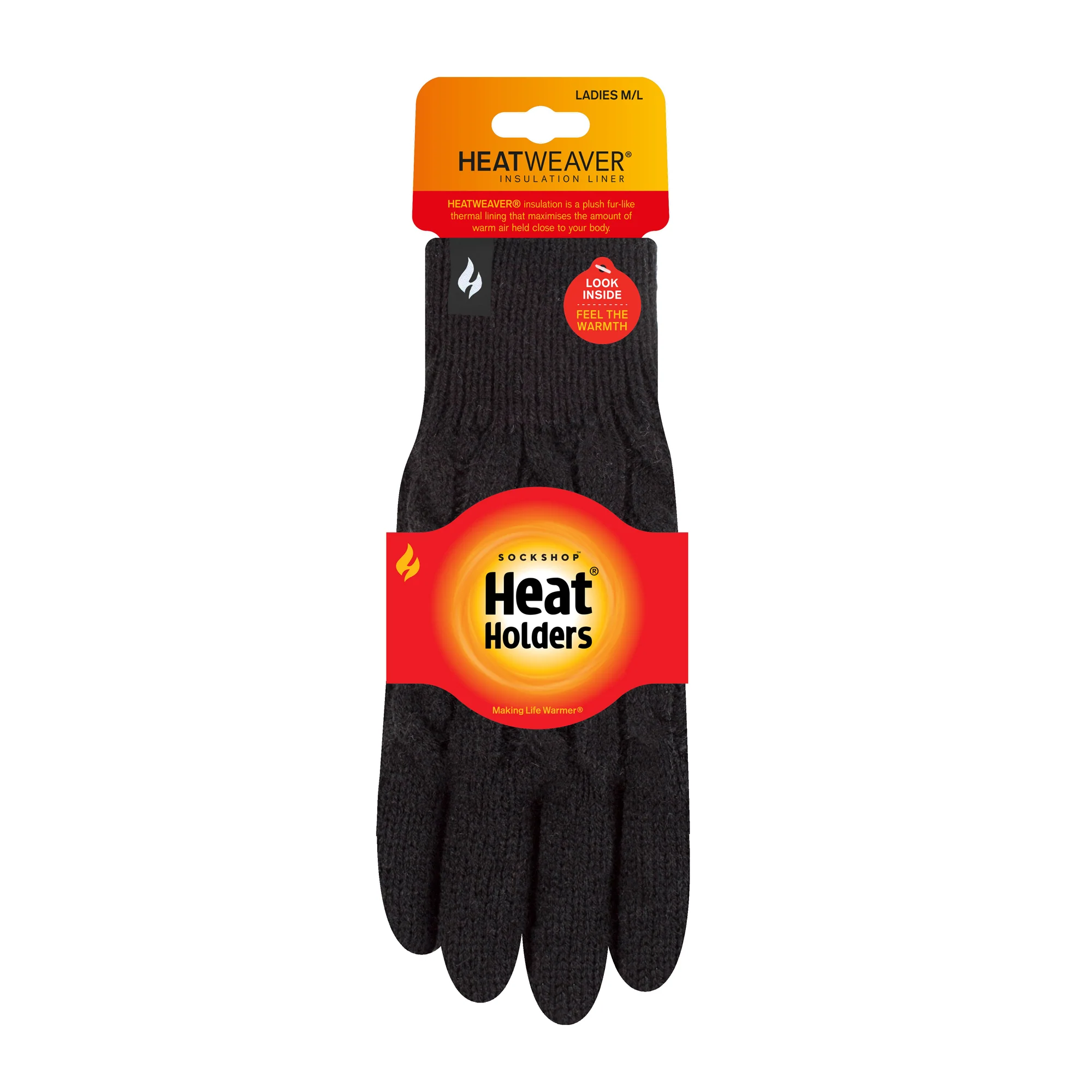 Ladies Willow Thermal Gloves - Black - Image 3