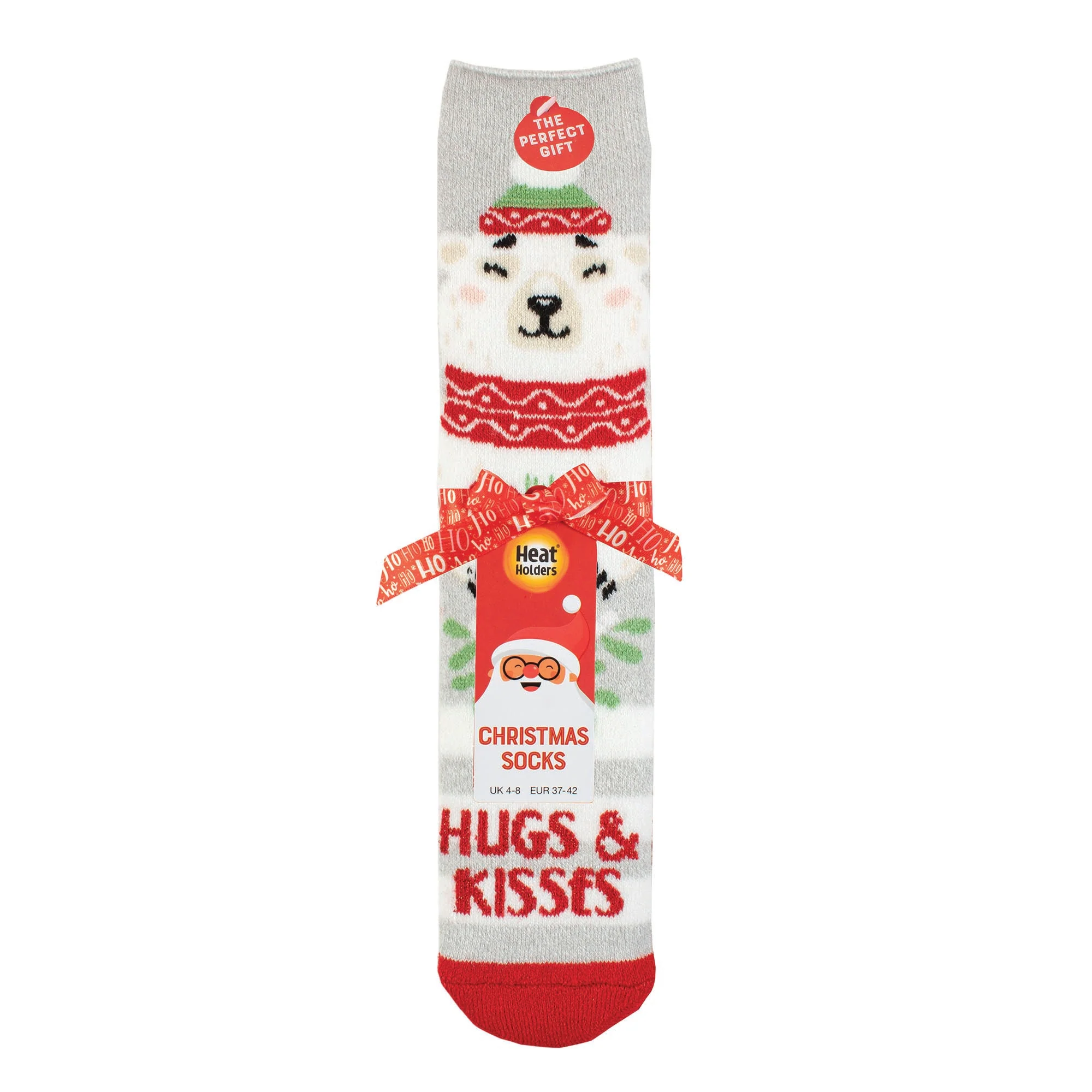 Ladies Lite Christmas Socks - Hugs & Kisses - Image 5