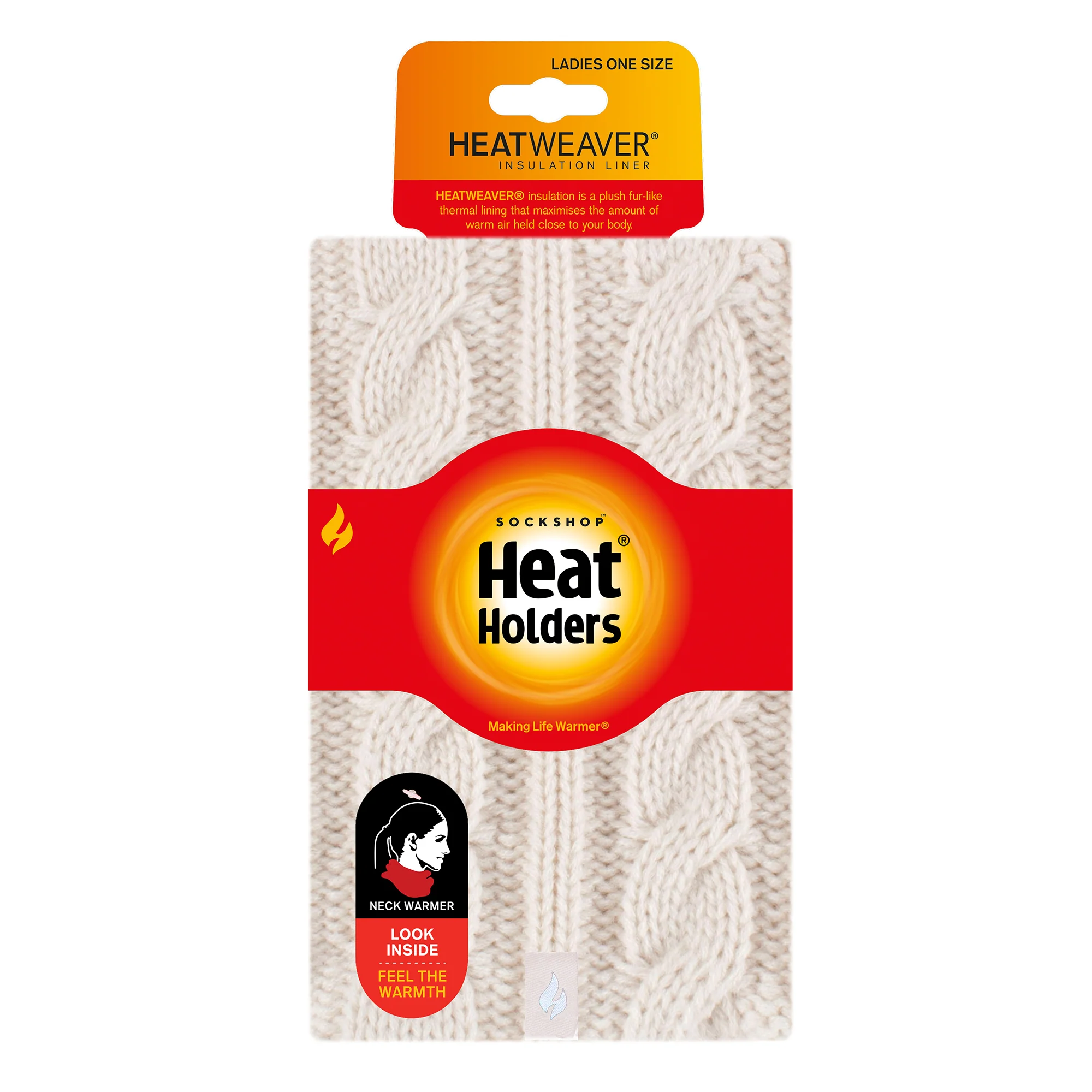Ladies Marlow Neck Warmer - Cream - Image 4
