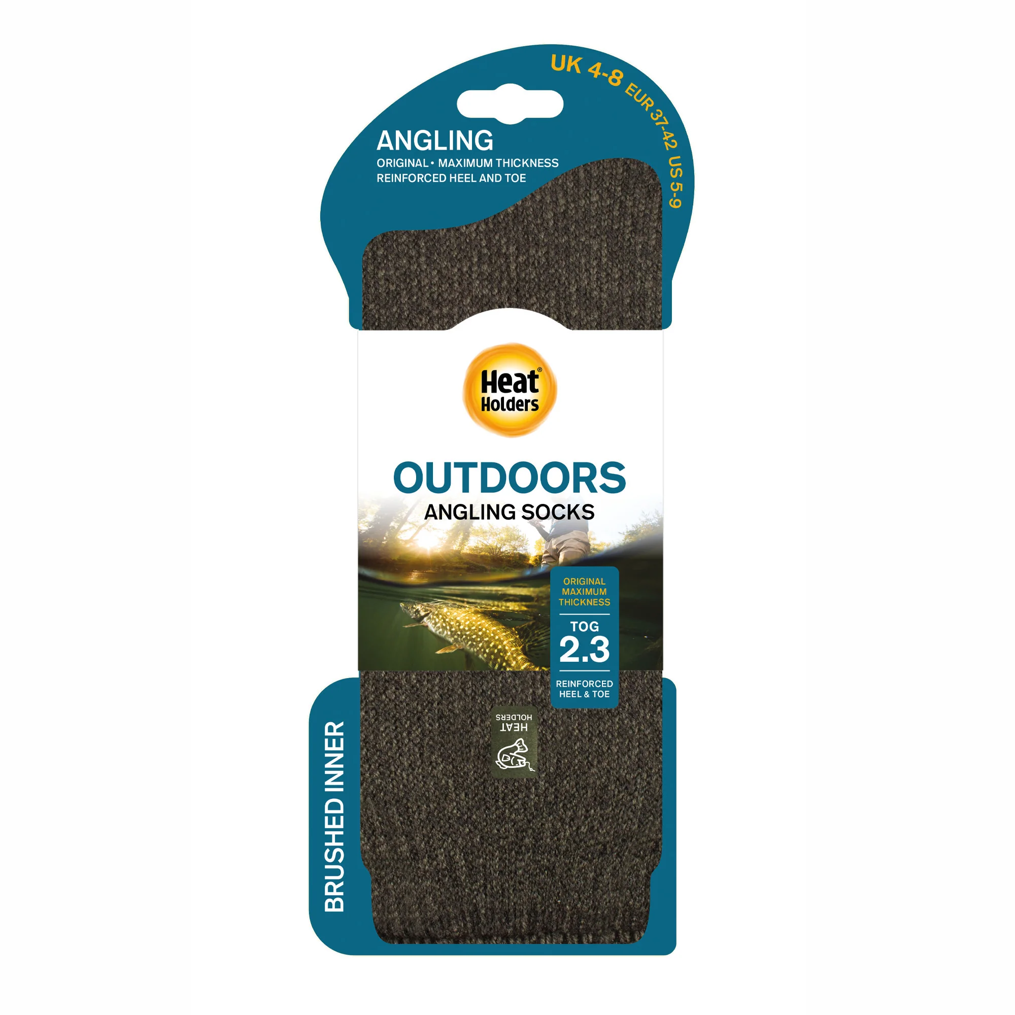 Ladies Original Outdoors Angling Socks - Forest Green - Image 3