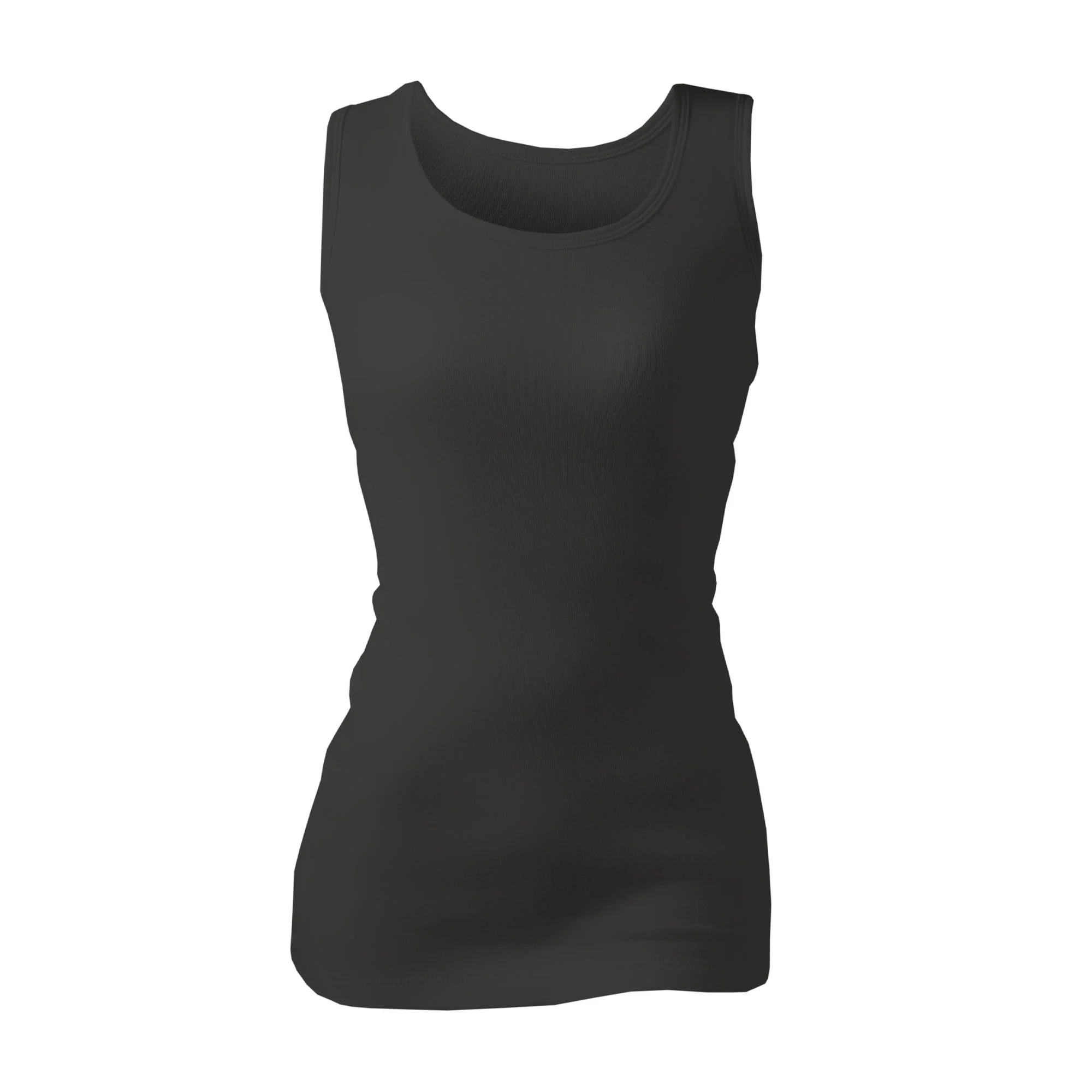 Ladies Thermal Sleeveless Vest - Black - Image 3