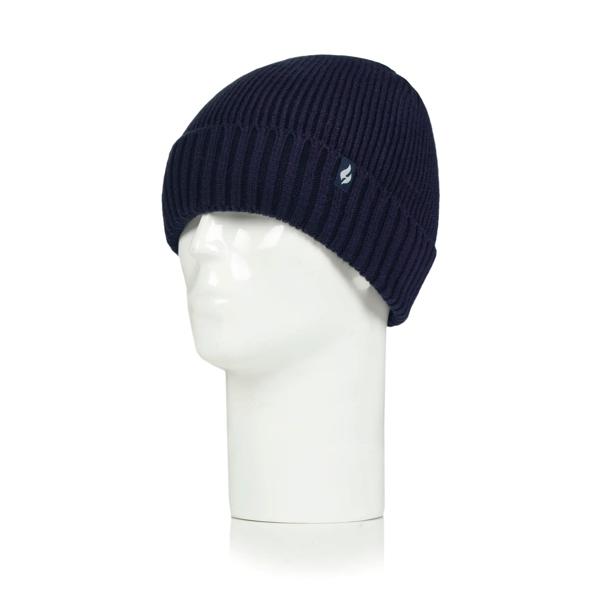 Mens Aspen Turnover Cuff Hat - Navy - Image 2