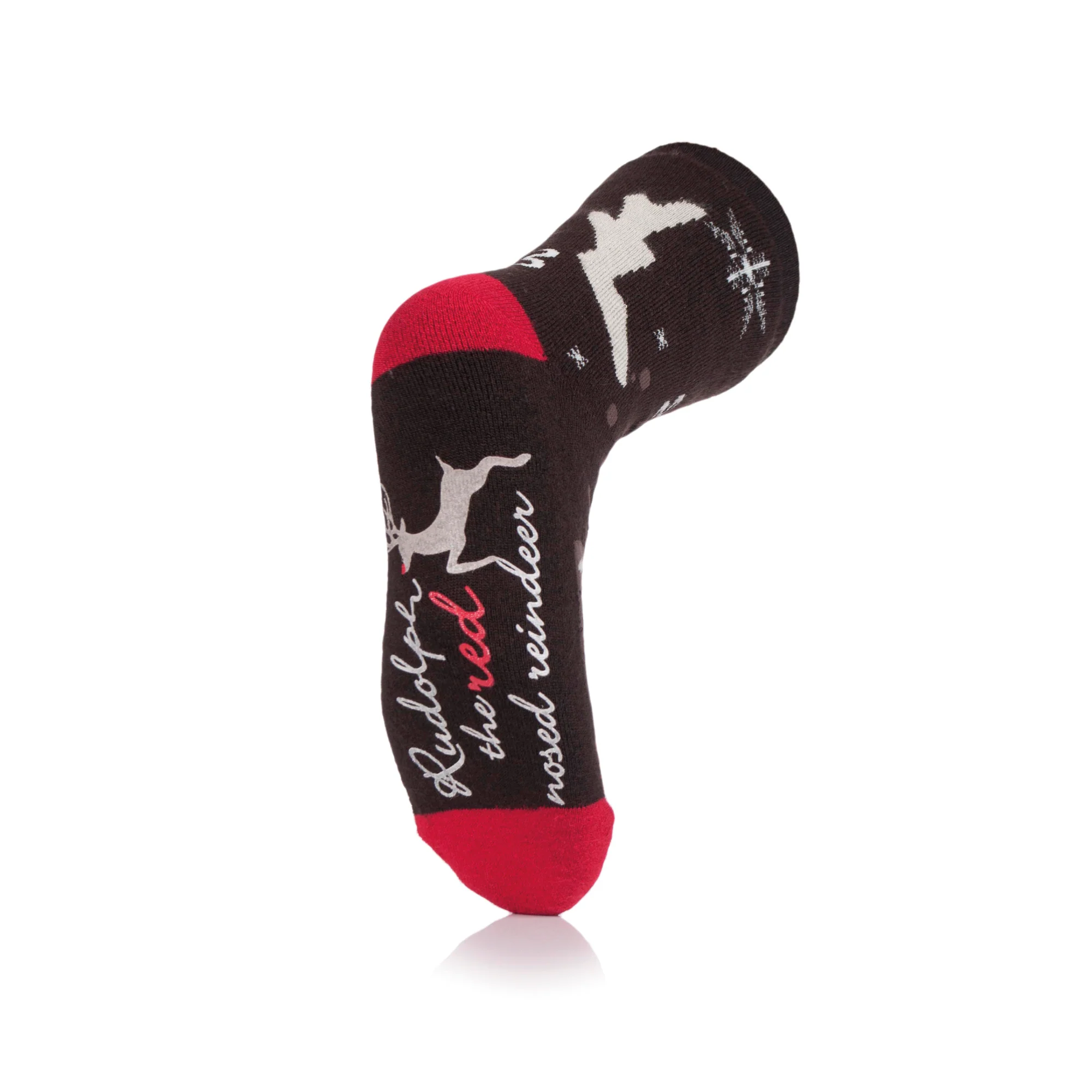 Mens Dual Layer Christmas Socks - Rudolph - Image 3