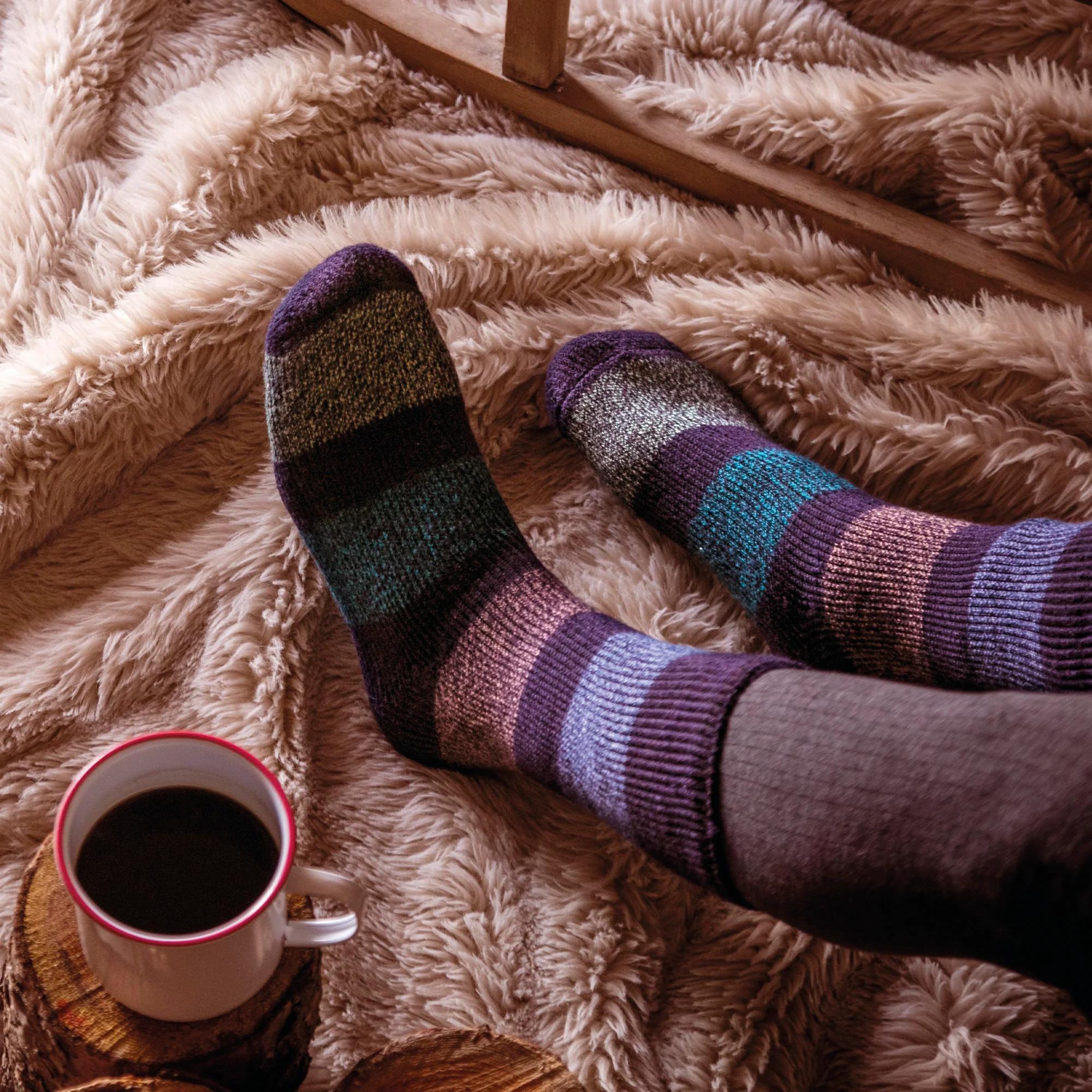 Mens Original Loweswater Twist Stripe Socks - Image 4