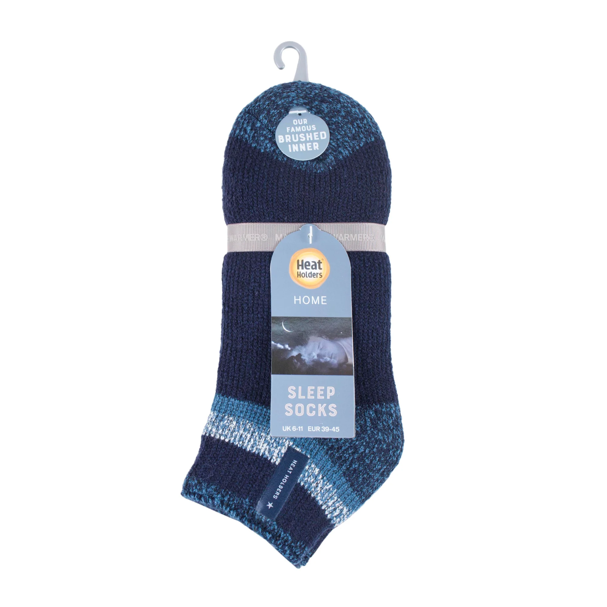 Mens Original Aubin Sleep Ankle Socks - Navy & Blue - Image 4