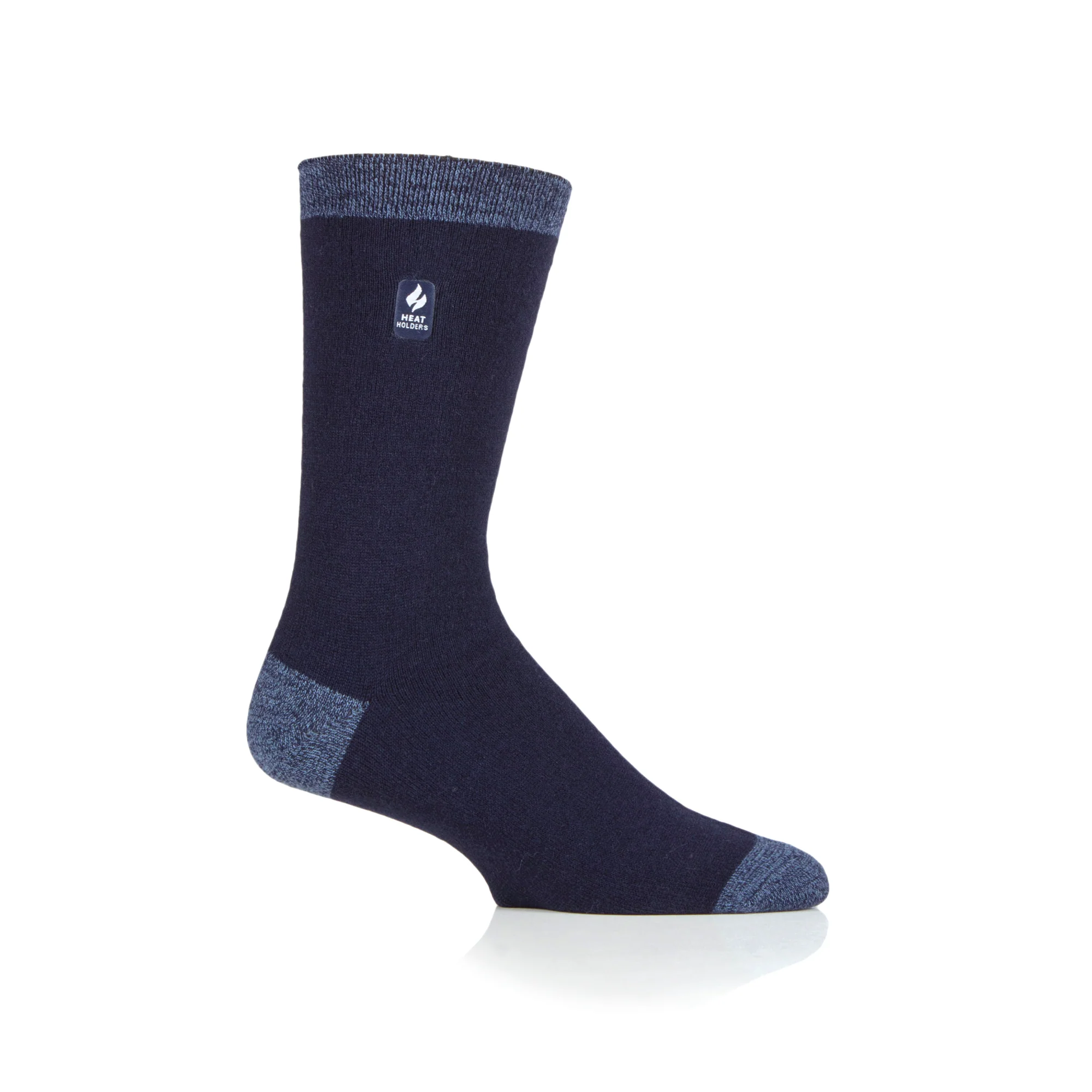 Mens Ultra Lite Budapest Heel & Toe Socks - Navy - Image 2