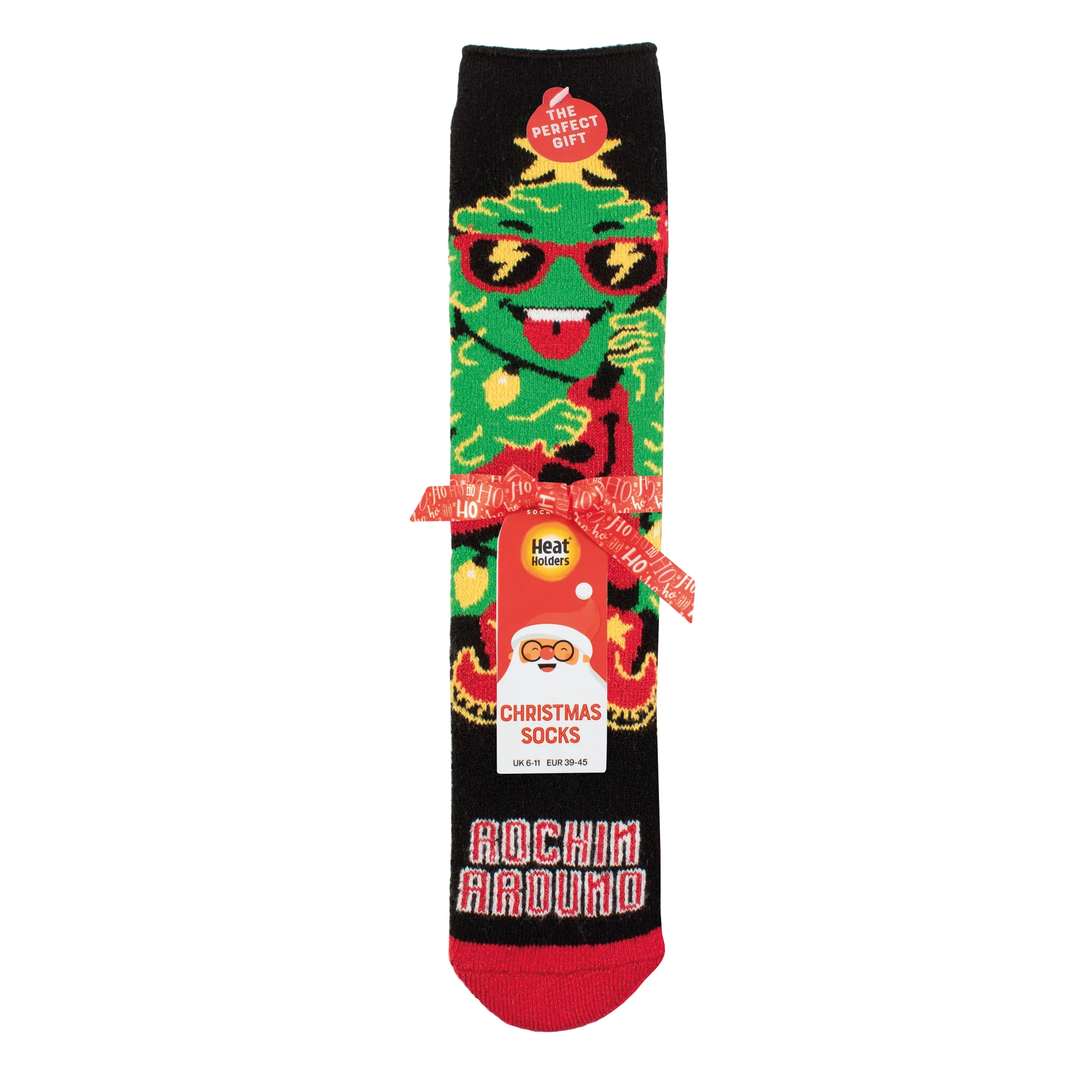 Mens Lite Christmas Socks - Rocking Around - Image 6