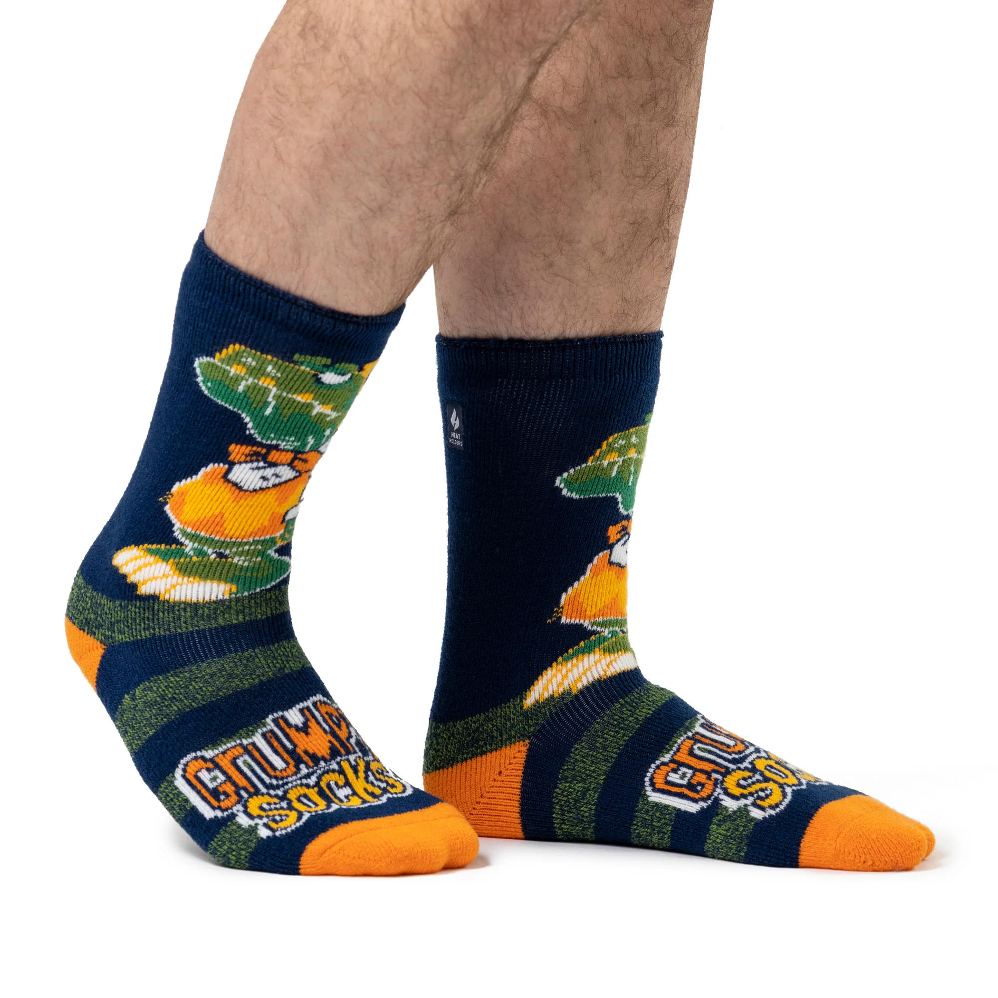 Mens Lite Fun Feet Novelty Thermal Socks - Grumpy Socks - Image 2